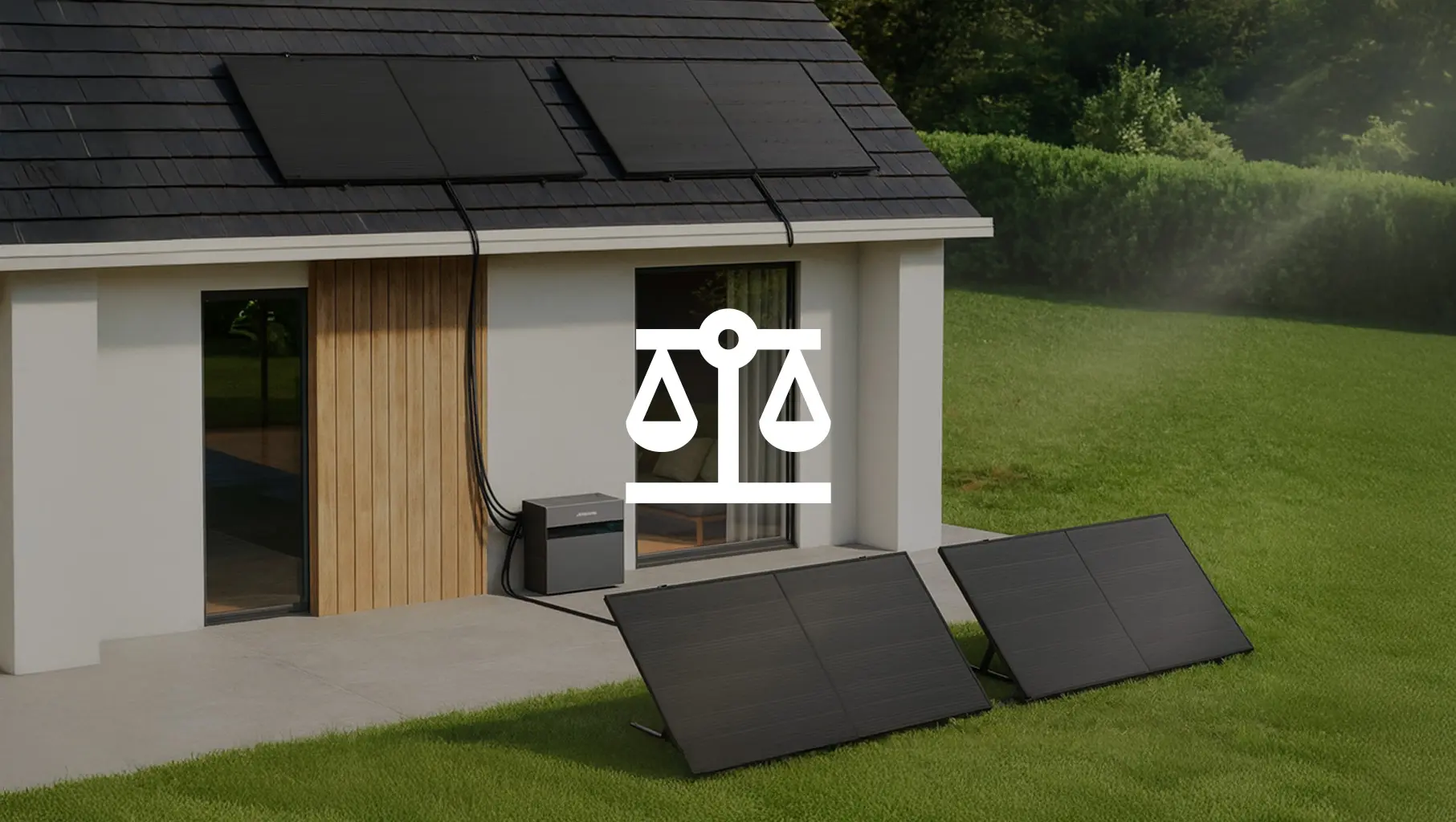 Plug &amp; play zonnepanelen van Sustix op dak en terras – eenvoudig zelf te installeren zonne-energie systeem.