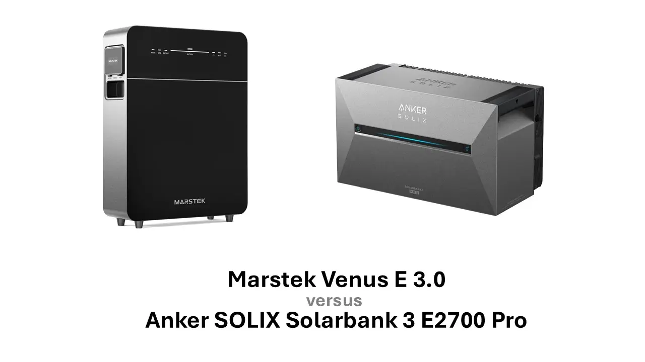 Plug &amp; play thuisbatterijen Sustix – Marstek Venus en Anker SOLUX opslag voor zonne-energie.