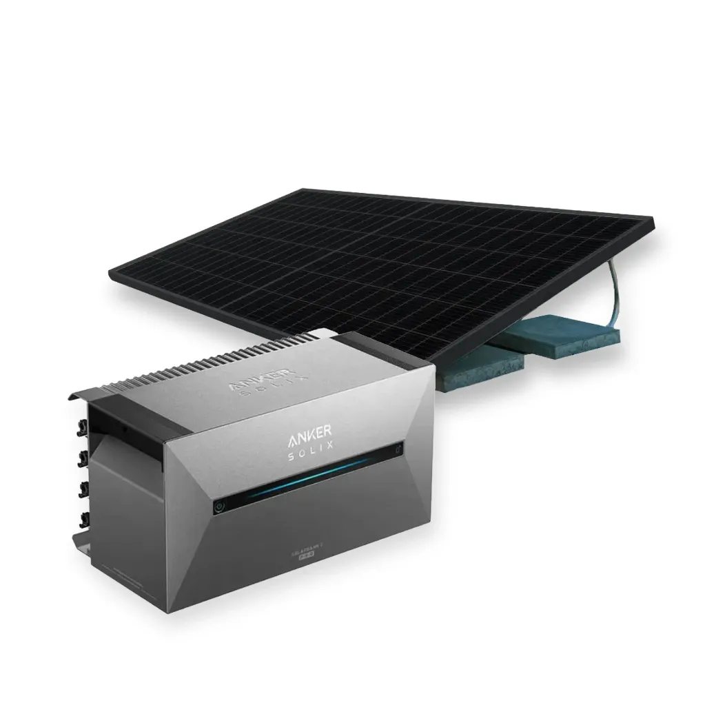 Zonnepaneel met stekker en stekkerbatterij – 1 paneel (440W)