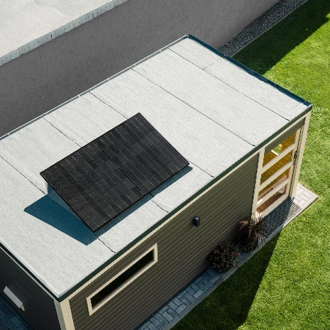 Kit de panneaux solaires Plug & Play avec 1 module de 440W | 440W | pour toit plat/jardin/terrasse | sans batterie