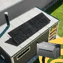 Set de panneaux solaires Plug & Play avec 2 modules de 440W | 880W | pour toit plat/jardin/terrasse | avec batterie