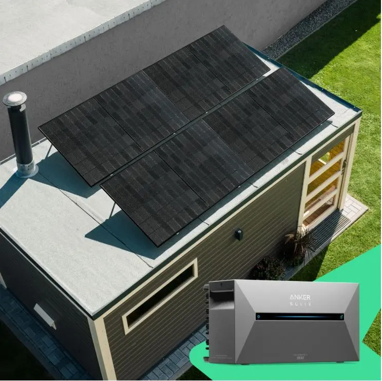 Plug & Play zonnepanelen set met 4 modules van 440W | 1760W | voor plat dak/tuin/terras | met batterij 
