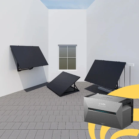 Plug & Play Universeel – 2 panelen (860W) – met batterij