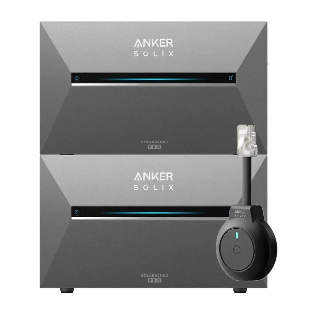 Anker SOLIX Solarbank 3 E2700 Pro  X 2 + Smart P1 Meter - 5,4kWh / 2400W