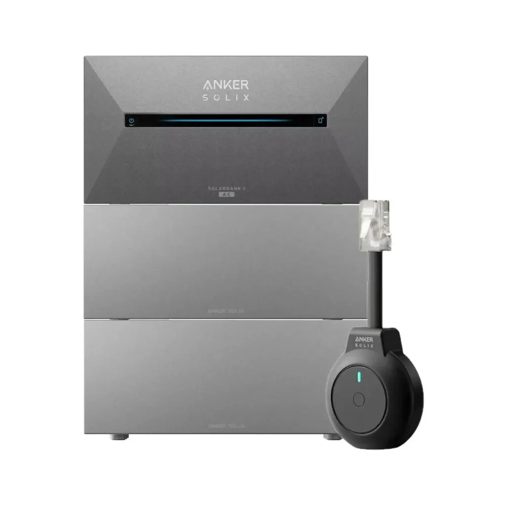 Anker SOLIX Solarbank 3 E2700 Pro  X 1 + Anker SOLIX  uitbreidingsbatterij BP2700 X 2 + Slimme P1 meter - 8,1kWh / 1200W