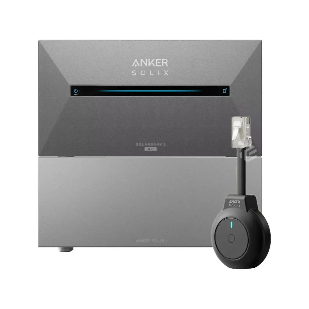 Anker SOLIX Solarbank 2 E1600 Pro + batterie d'extension BP1600 + Compteur intelligent P1 - 4,3 kWh / 1200W