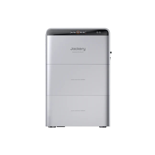 Jackery SolarVault 3 Pro Max AC + 2 X batterie d'extension BP2500 + Compteur intelligent P1 - 7,56kWh / 2500W